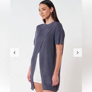 Apero Maternity Wrap Knit Top L NWT